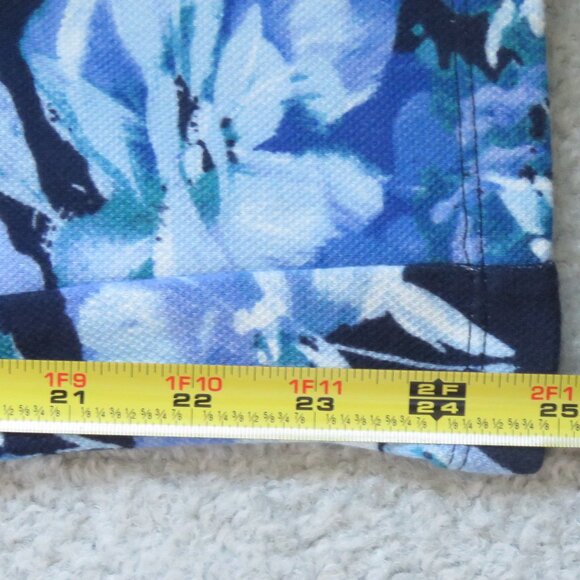 NWOT Belle by Kim Gravel Perfect Pique Fresh Picked Capri, Petite XXSP Twilight - Picture 9 of 15